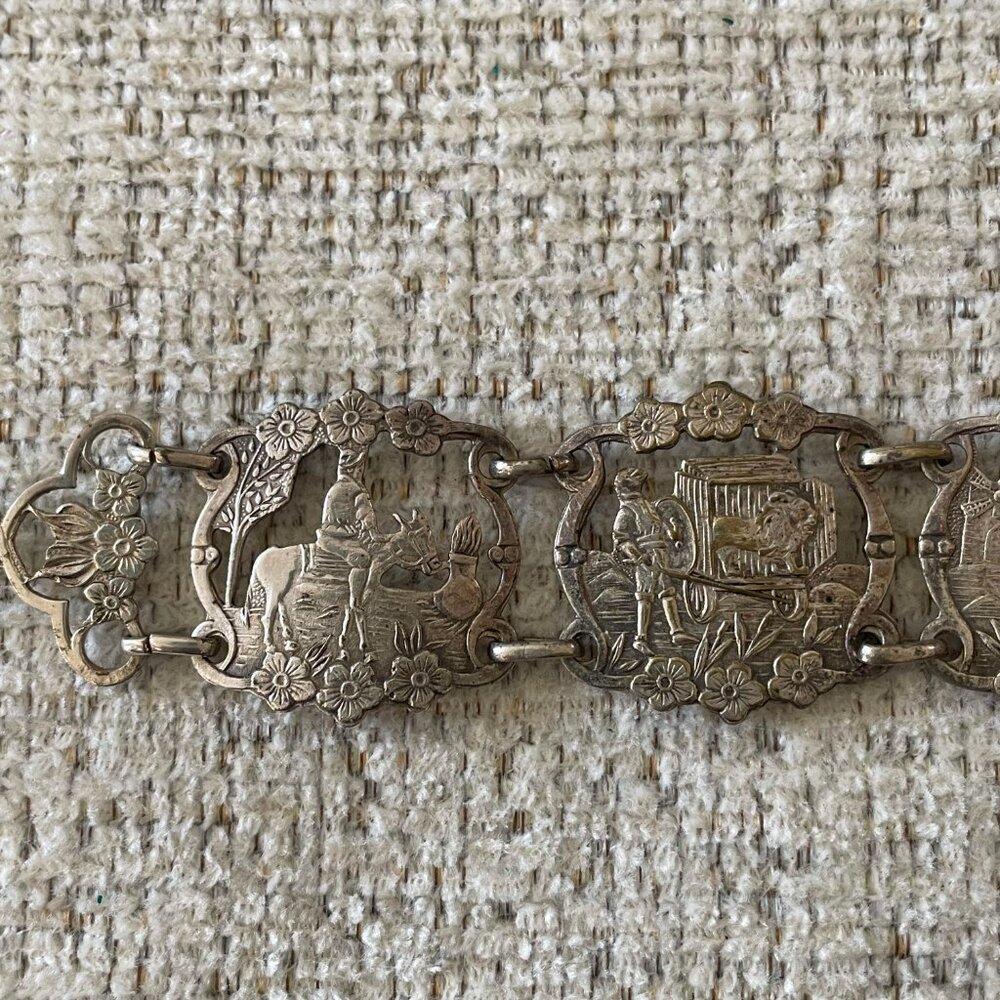 Vintage Don Quixote Silver Bracelet View 5